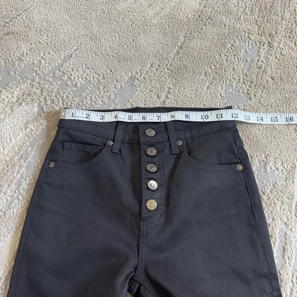 VERONICA BEARD Jeans Debbie Coated High Rise Skinny black crop high rise 25 / 0 - Picture 8 of 16